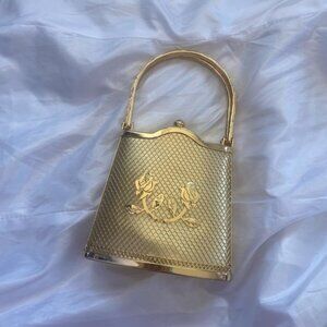 Skulls n Roses Gold Bag